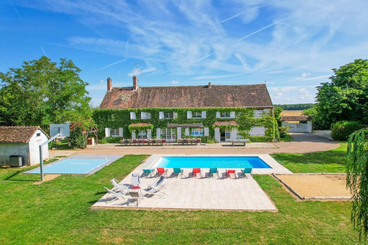 Crazy Villa Etisseaux 45 - Heated Pool - Volley Court - 1H30 Paris - 45P Saint-Maurice-sur-Aveyron Екстер'єр фото
