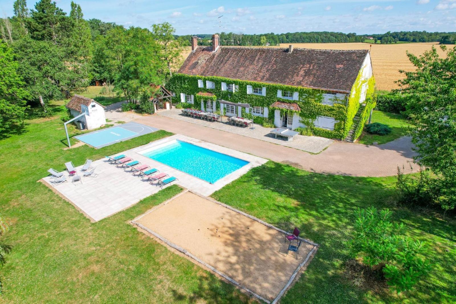 Crazy Villa Etisseaux 45 - Heated Pool - Volley Court - 1H30 Paris - 45P Saint-Maurice-sur-Aveyron Екстер'єр фото